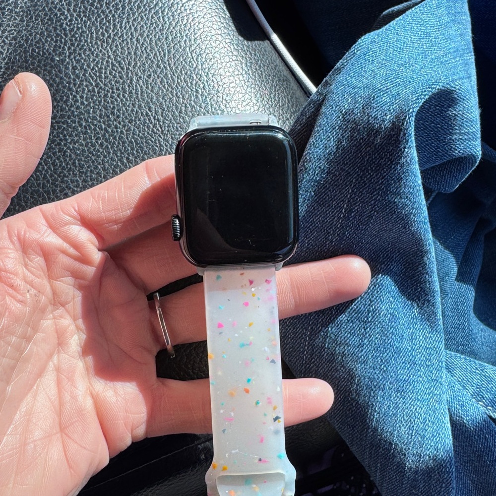 Smartwatch with White Strap